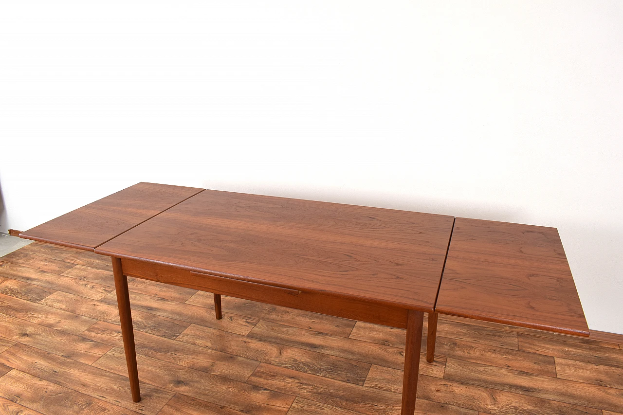 Danish teak extendable dining table, 1960s 17