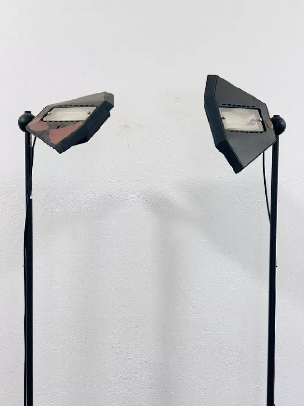 Pair of floor lamps by Ettore Sottsass for Olivetti, 1970s 3