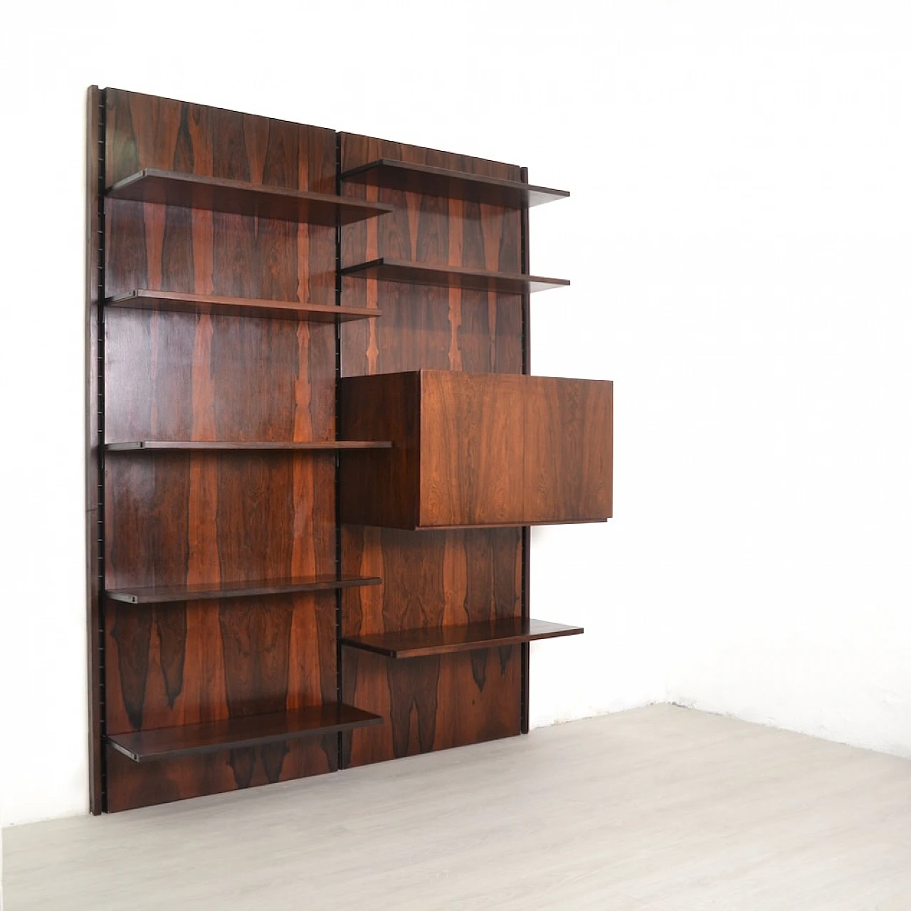 Wall bookcase by Bernini, 1950s 1