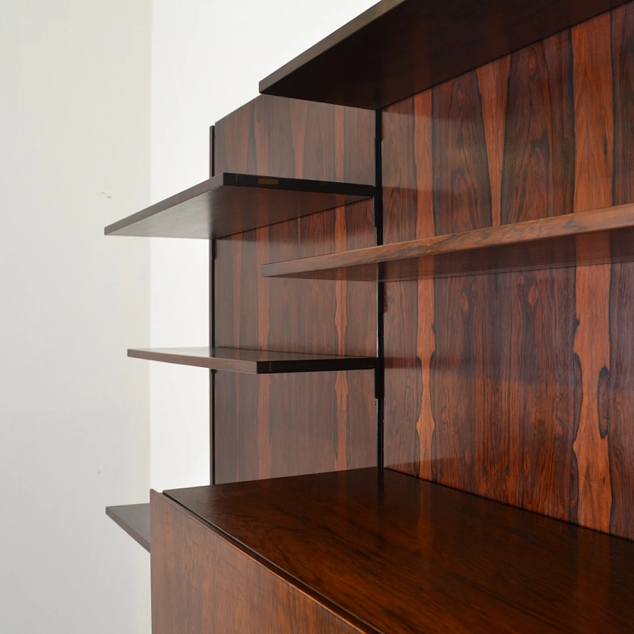 Wall bookcase by Bernini, 1950s 6