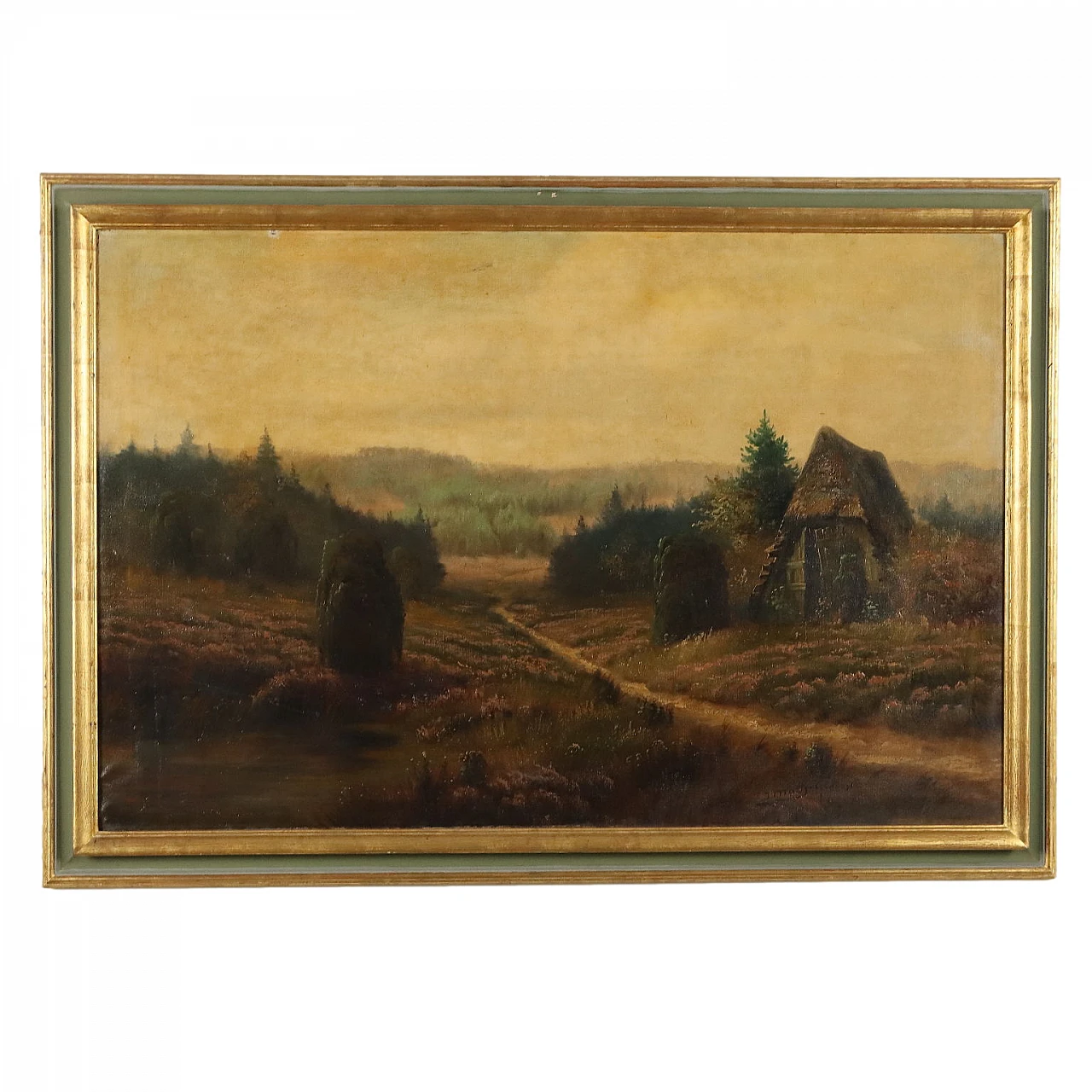 Modern Painting Landscape with Countryside XX Century 1