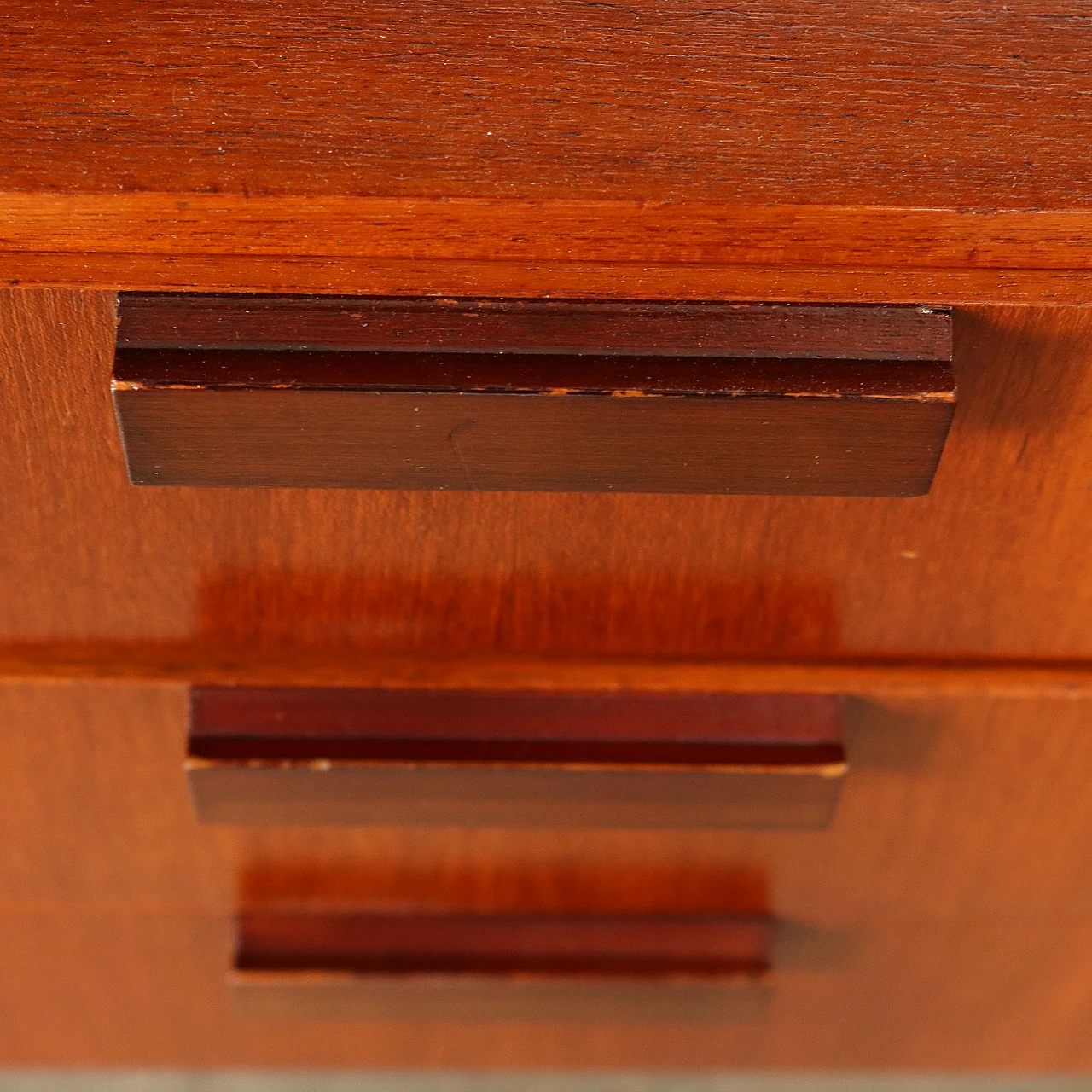 Solid wood and teak veneer bookcase, 1960s 9