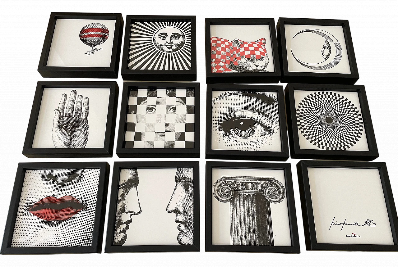 12 Quadretti di Ceramiche Bardelli per Fornasetti 11