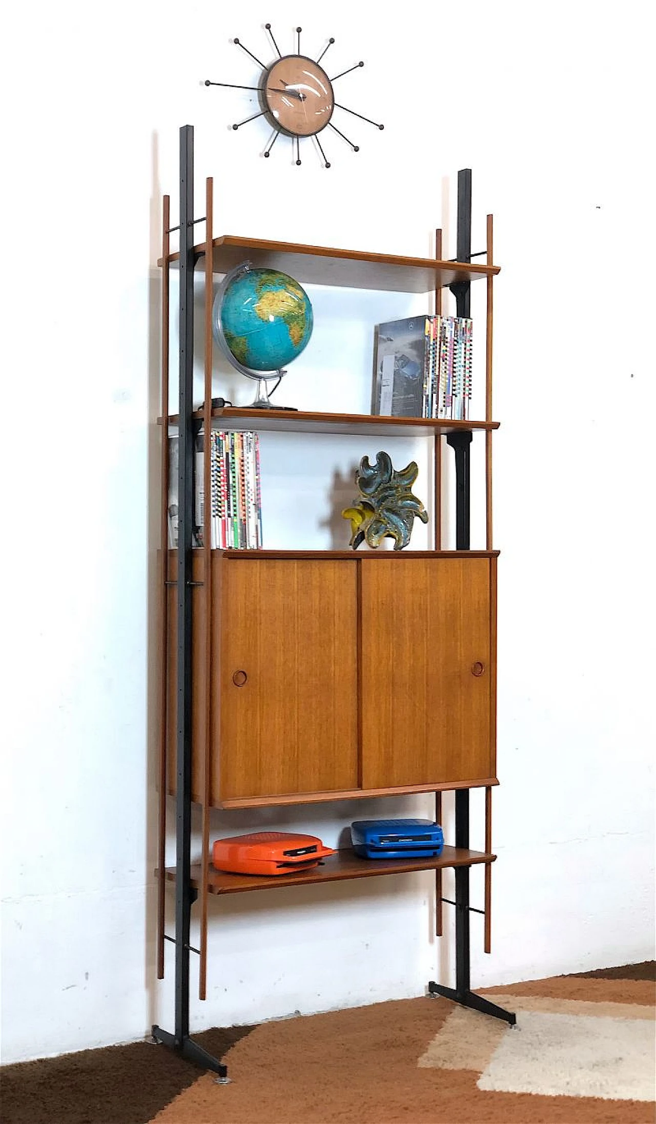 Modular wooden bookcase, 1960s 1