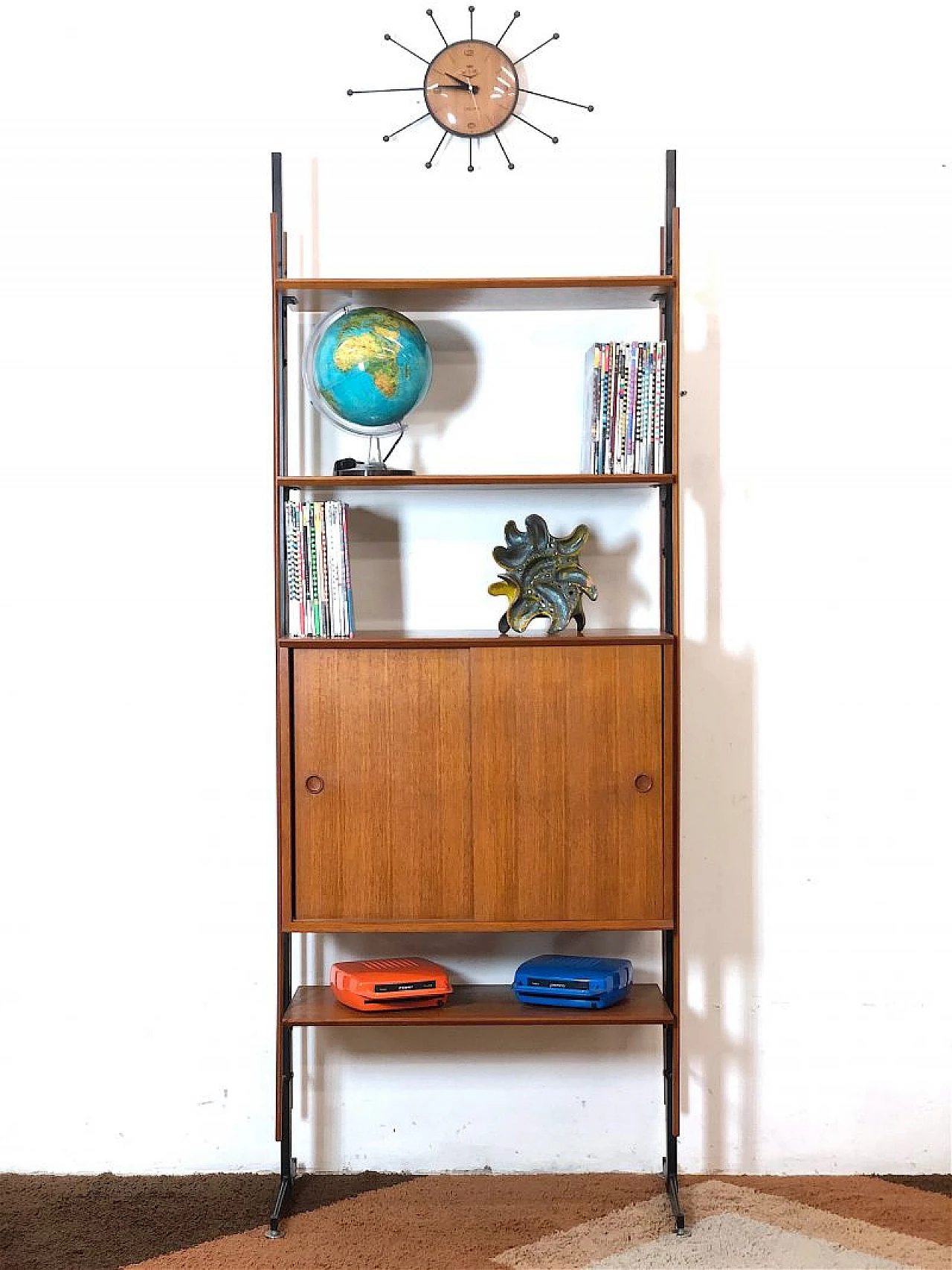 Modular wooden bookcase, 1960s 2