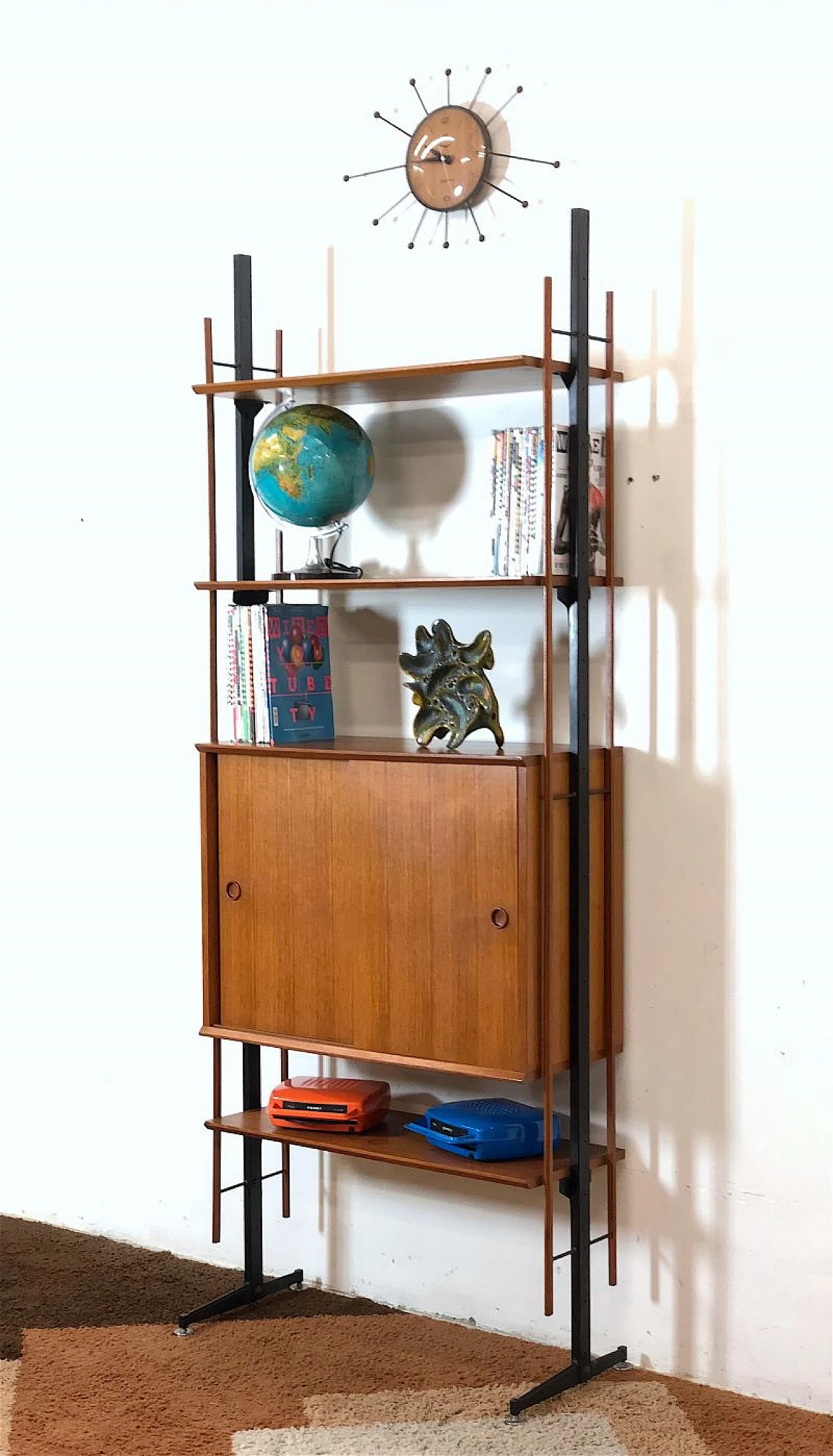 Modular wooden bookcase, 1960s 3