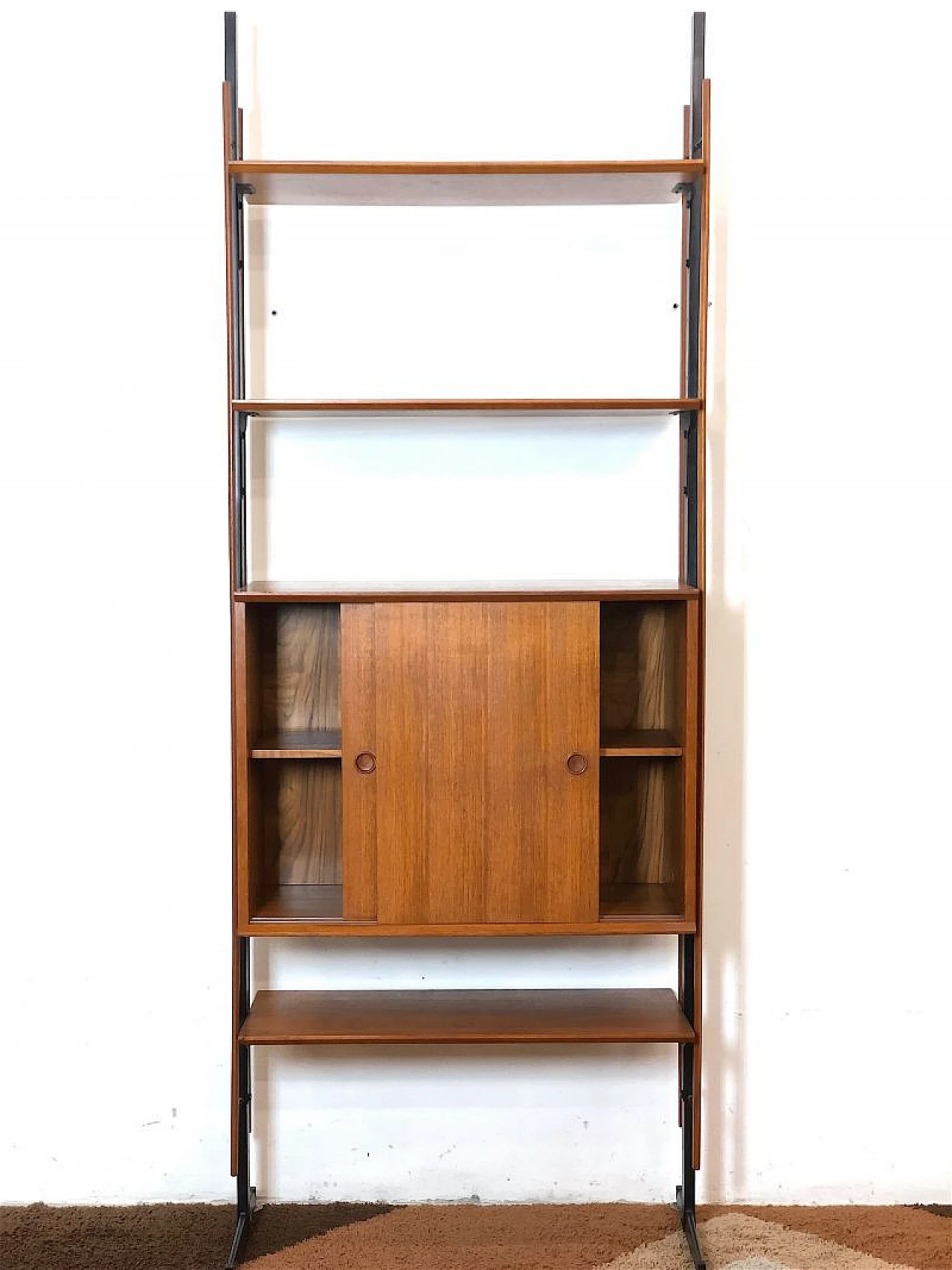 Modular wooden bookcase, 1960s 6