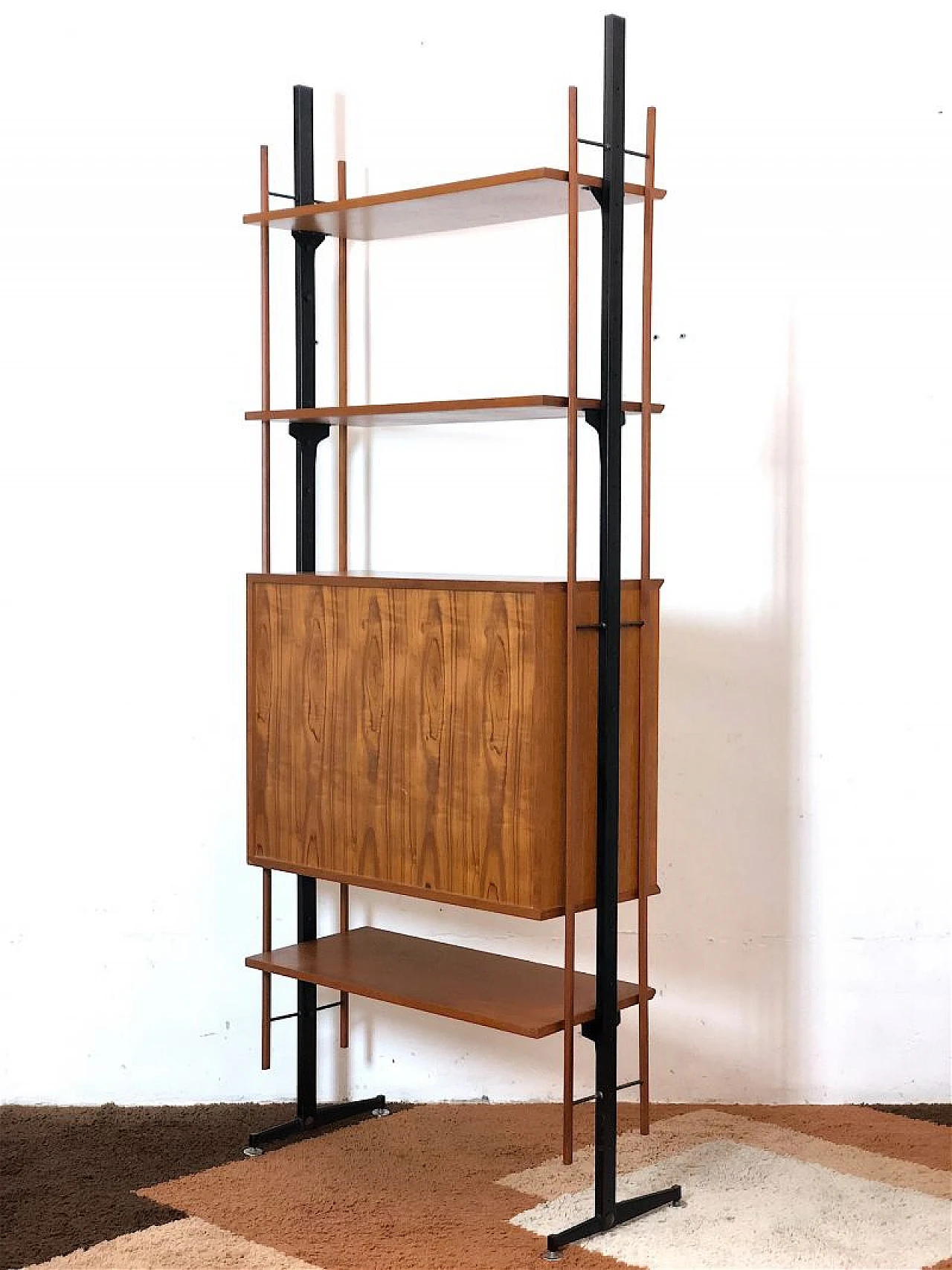 Modular wooden bookcase, 1960s 12