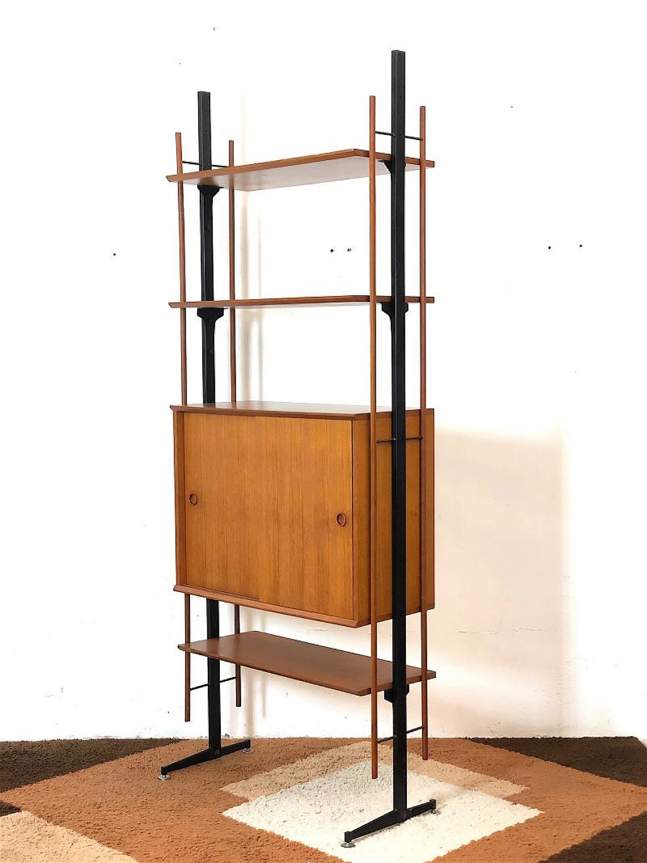 Modular wooden bookcase, 1960s 14