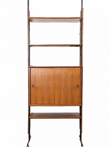 Modular wooden bookcase, 1960s