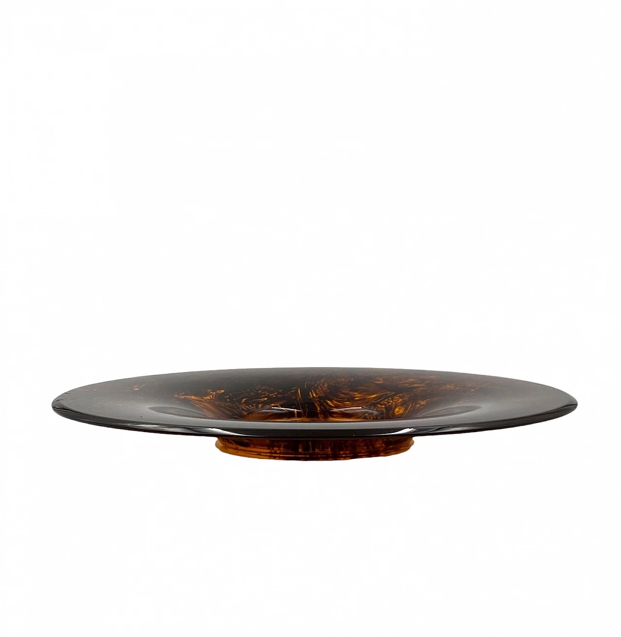 Vassoio in ottone e lucite tartarugata, Guzzini, 1970 4