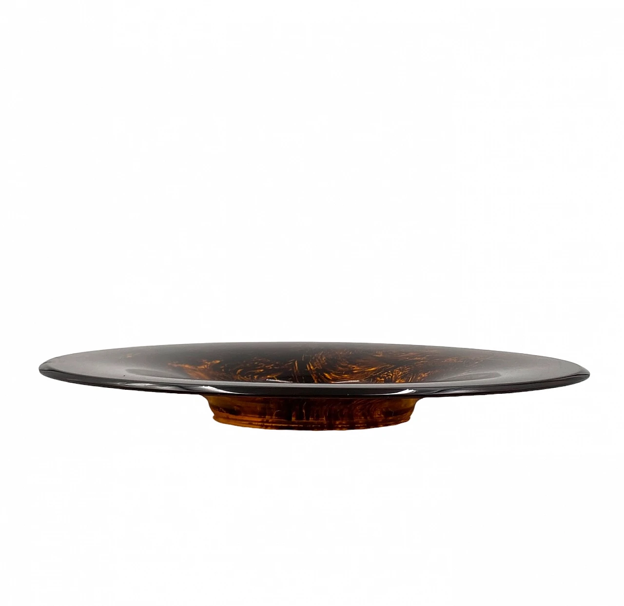 Vassoio in ottone e lucite tartarugata, Guzzini, 1970 5