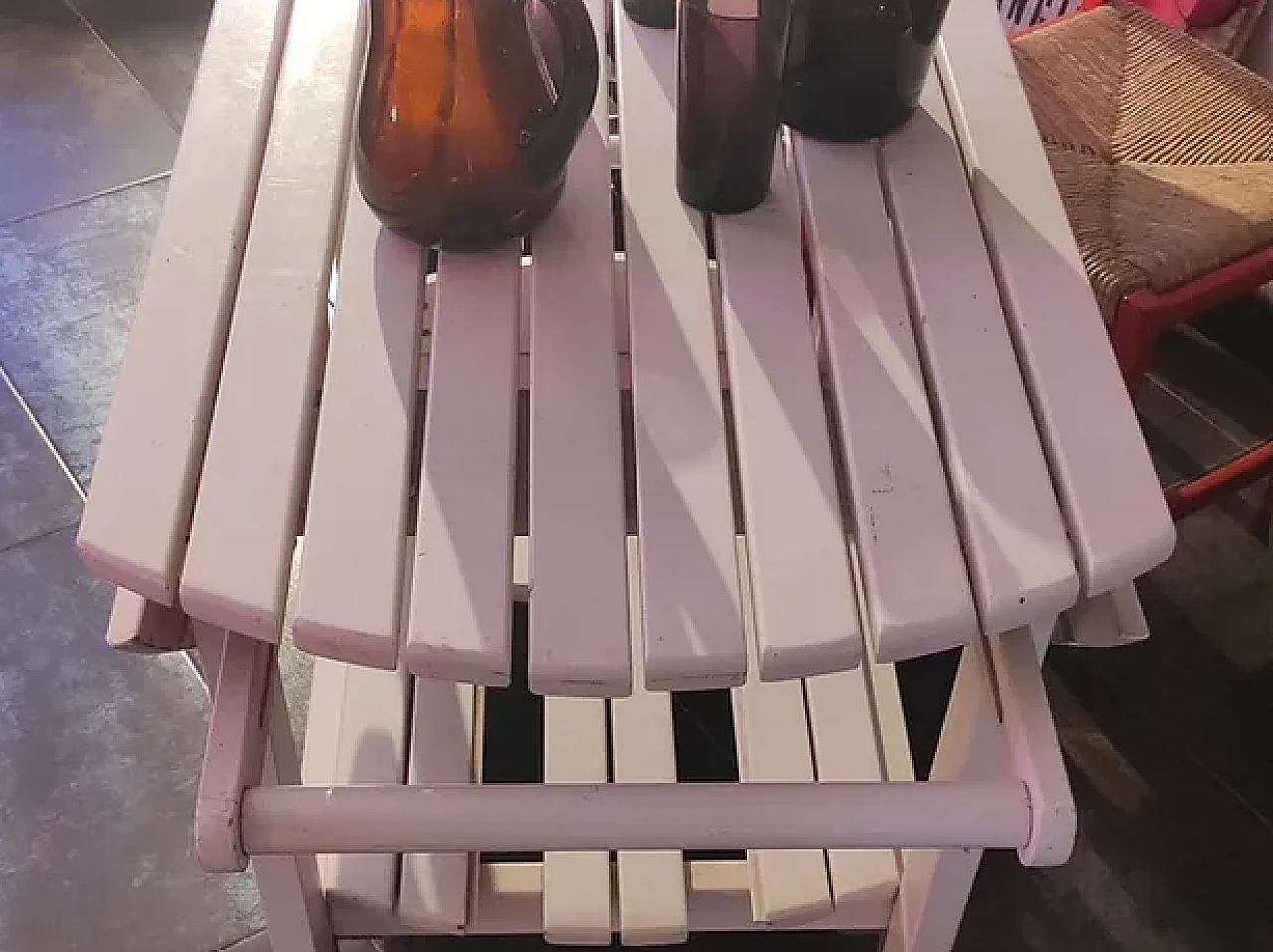 White wooden outdoor trolley by Reguitti, late 20th century 2