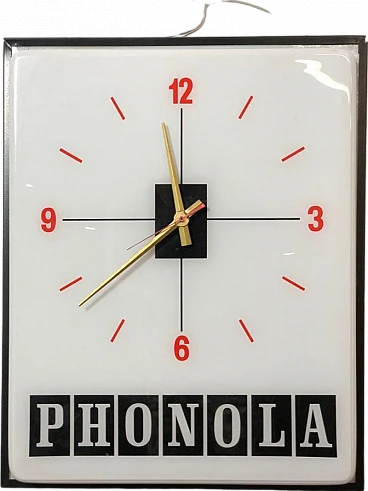 Phonola metal and plexiglass sign, 1960s