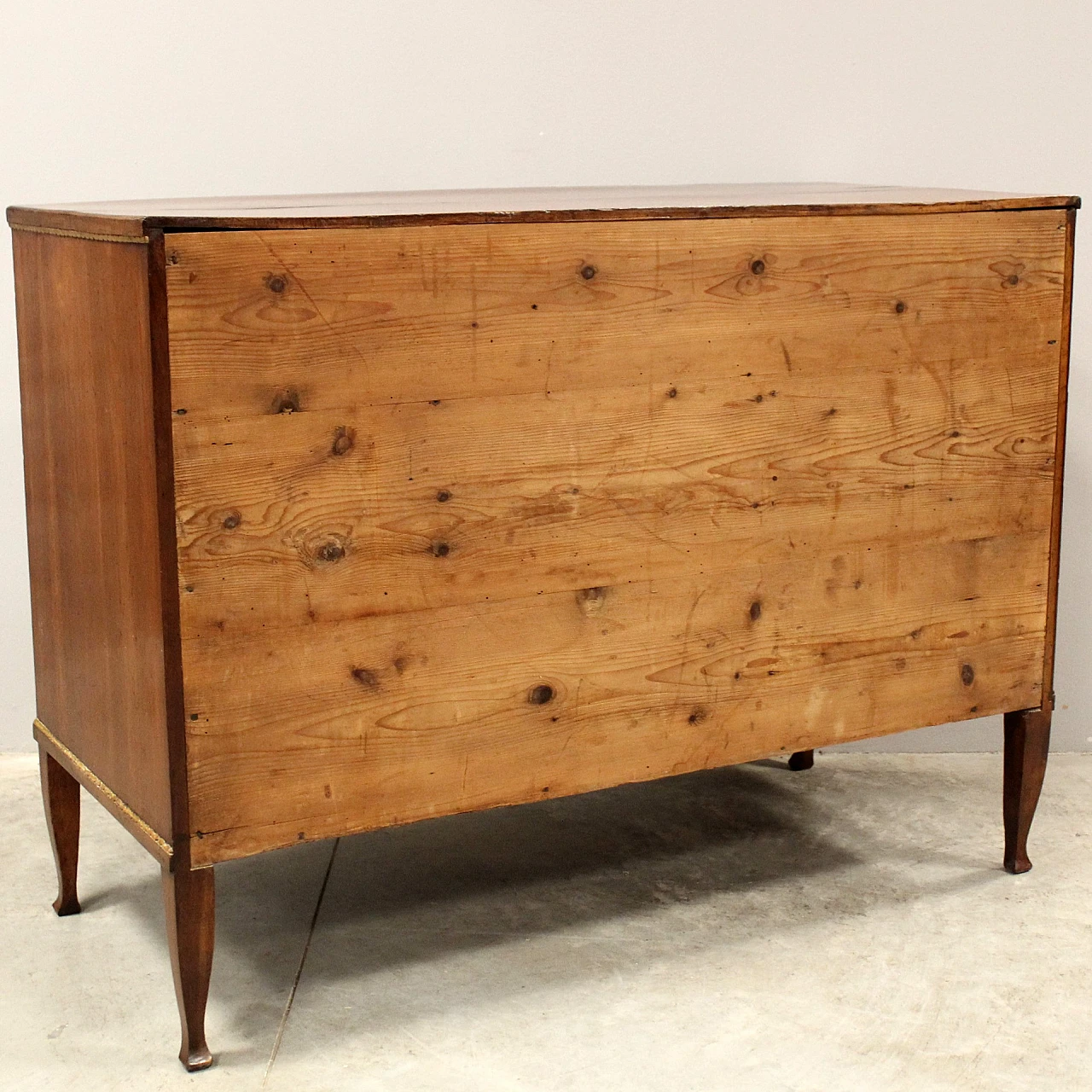 Direttorio chest of drawers in walnut, late 18th century 6