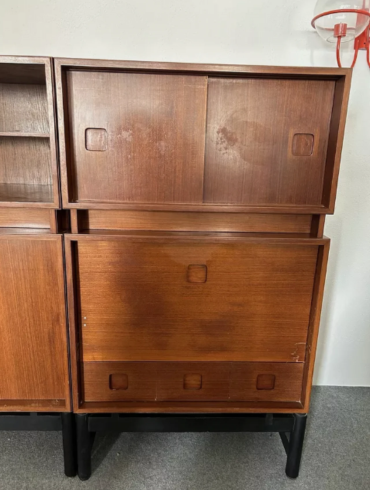 Danish modular wooden sideboard, 1960s 4