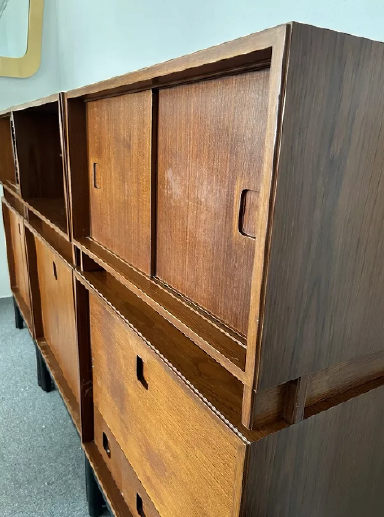 Danish modular wooden sideboard, 1960s 6