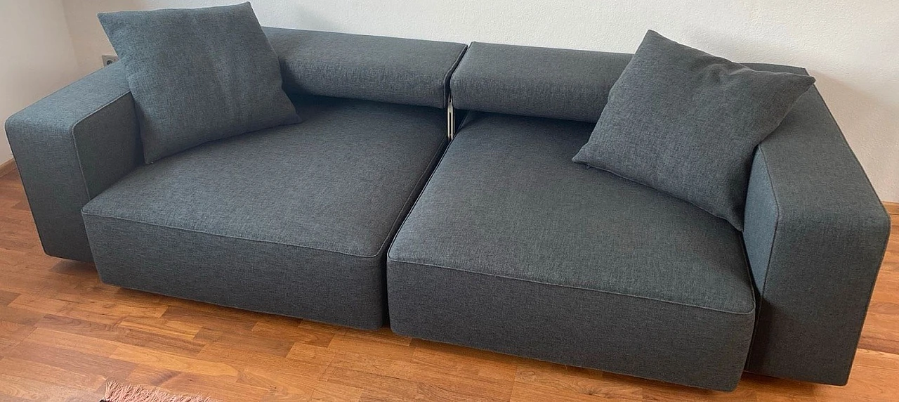 Andy sofa in Maxalto textured fabric by B&B Italia, 2000s 8