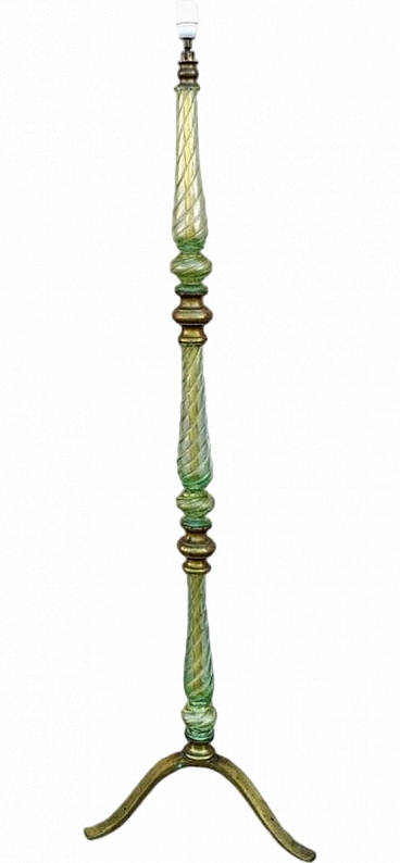 Murano glass floor lamp by Barovier & Toso, 1930s