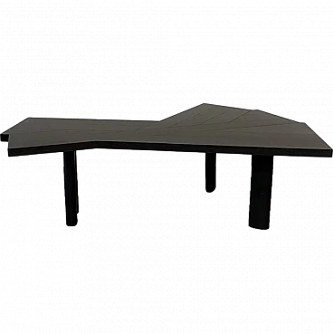 Ventaglio table in black oak by Charlotte Perriand for Cassina