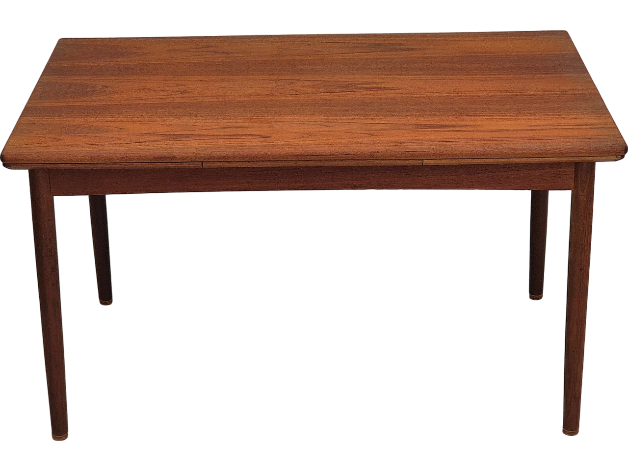 Danish foldable dining table teak, 1970s 17