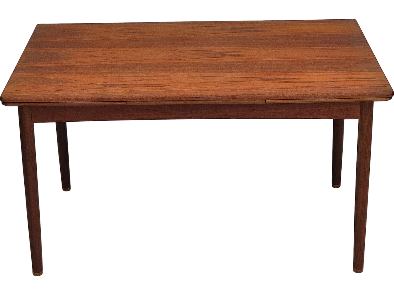 Danish foldable dining table teak, 1970s 18