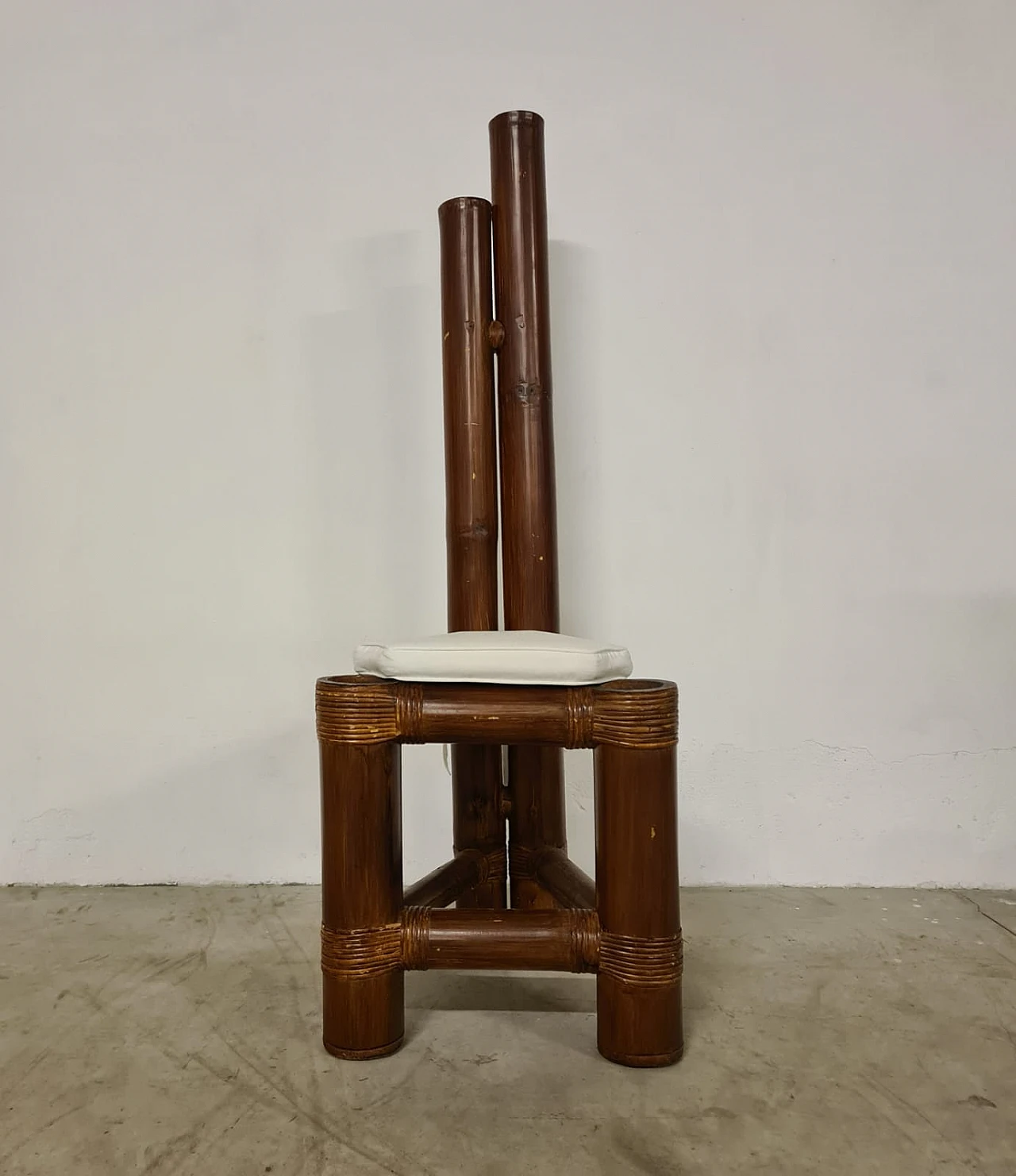 6 bamboo chairs, 70s 3