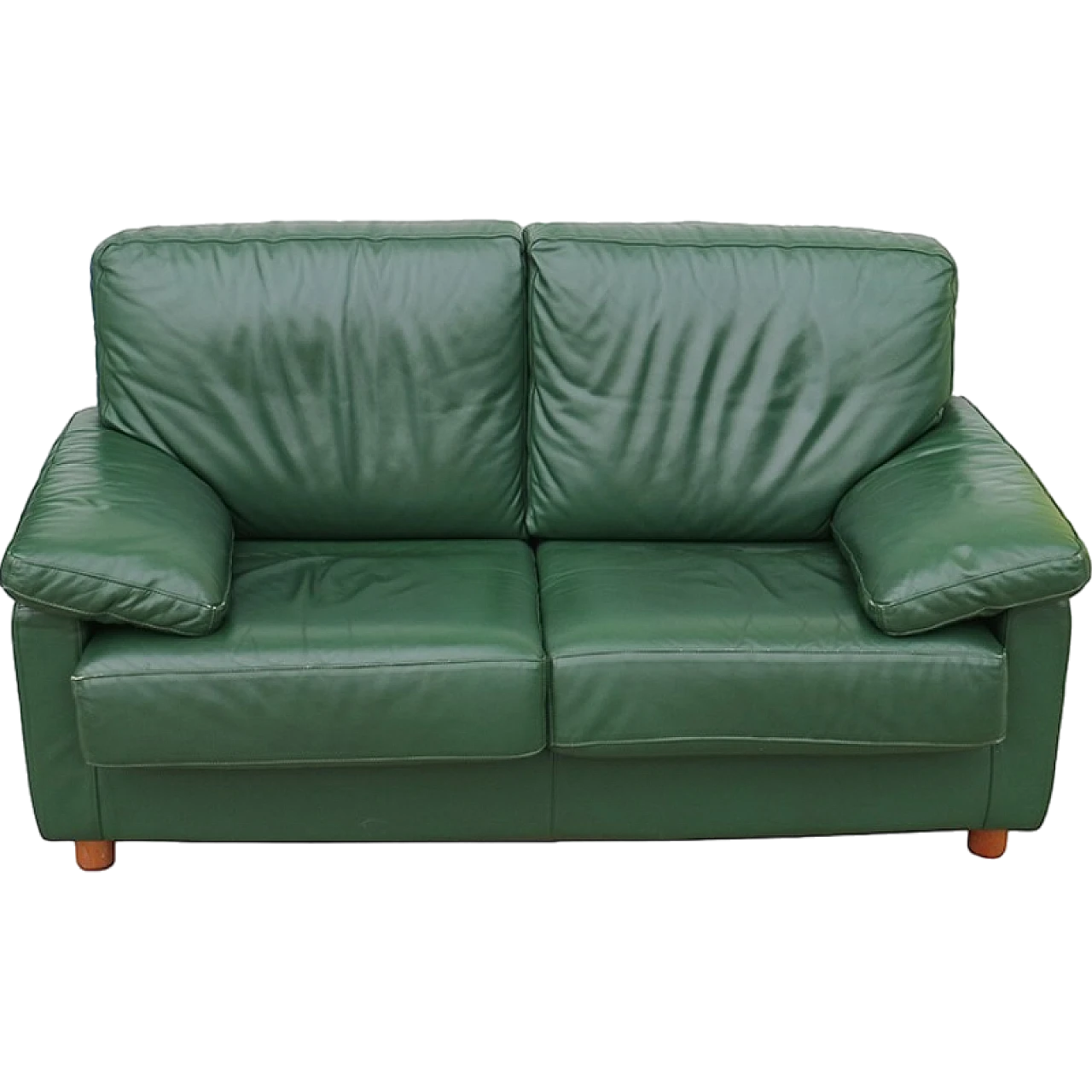 Green leather sofa 5