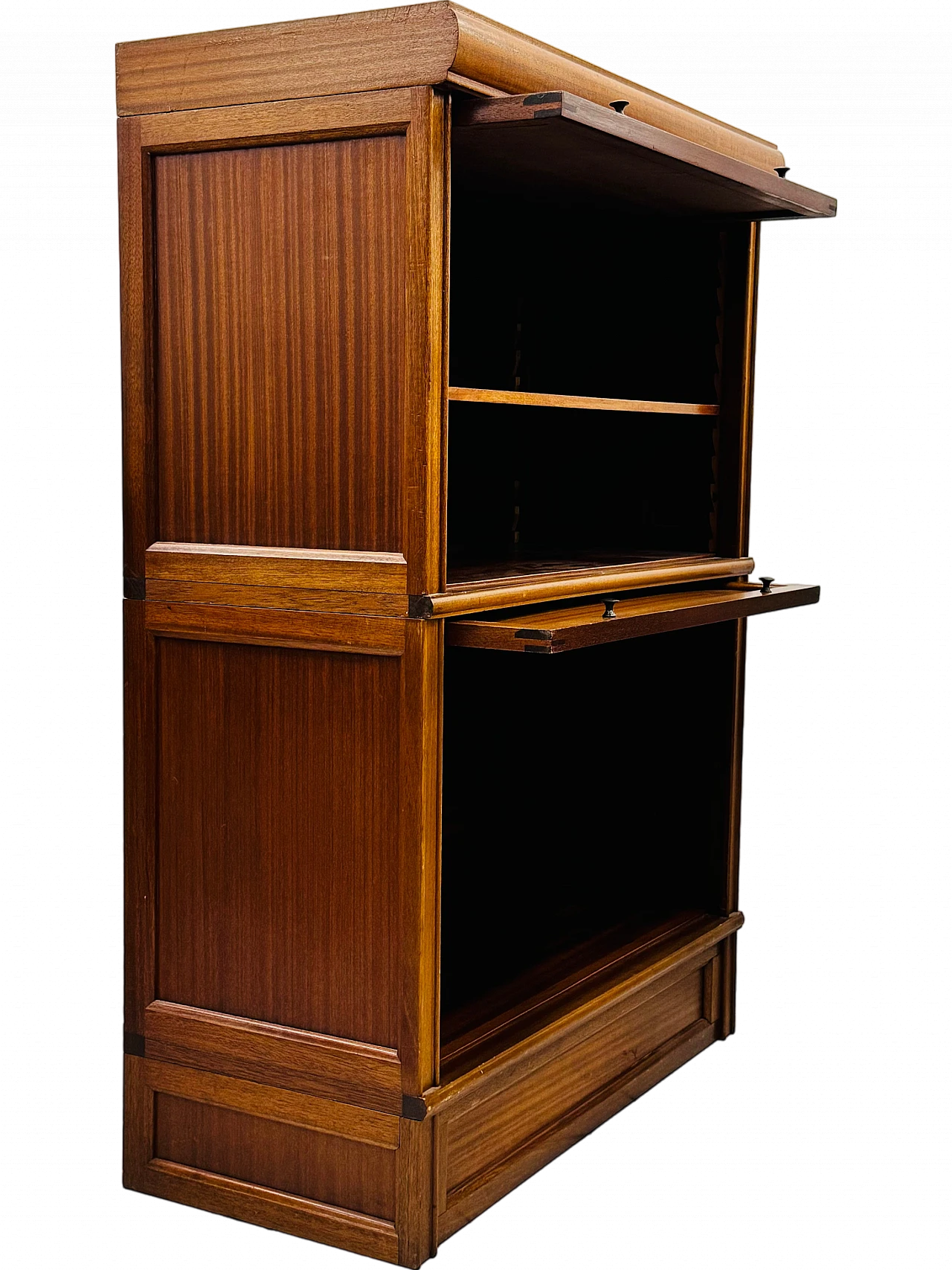 Globe stackable French bookcase in mahogany, 1940s-50s 11