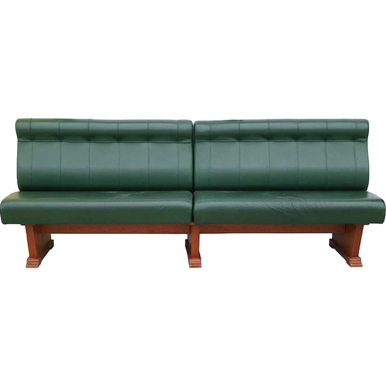 Leather wall bench 6