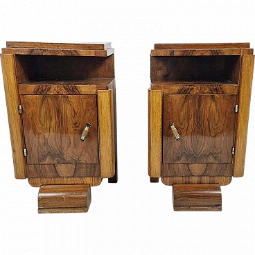 Pair of Italian Art Deco bedside tables from the 1930s/40s