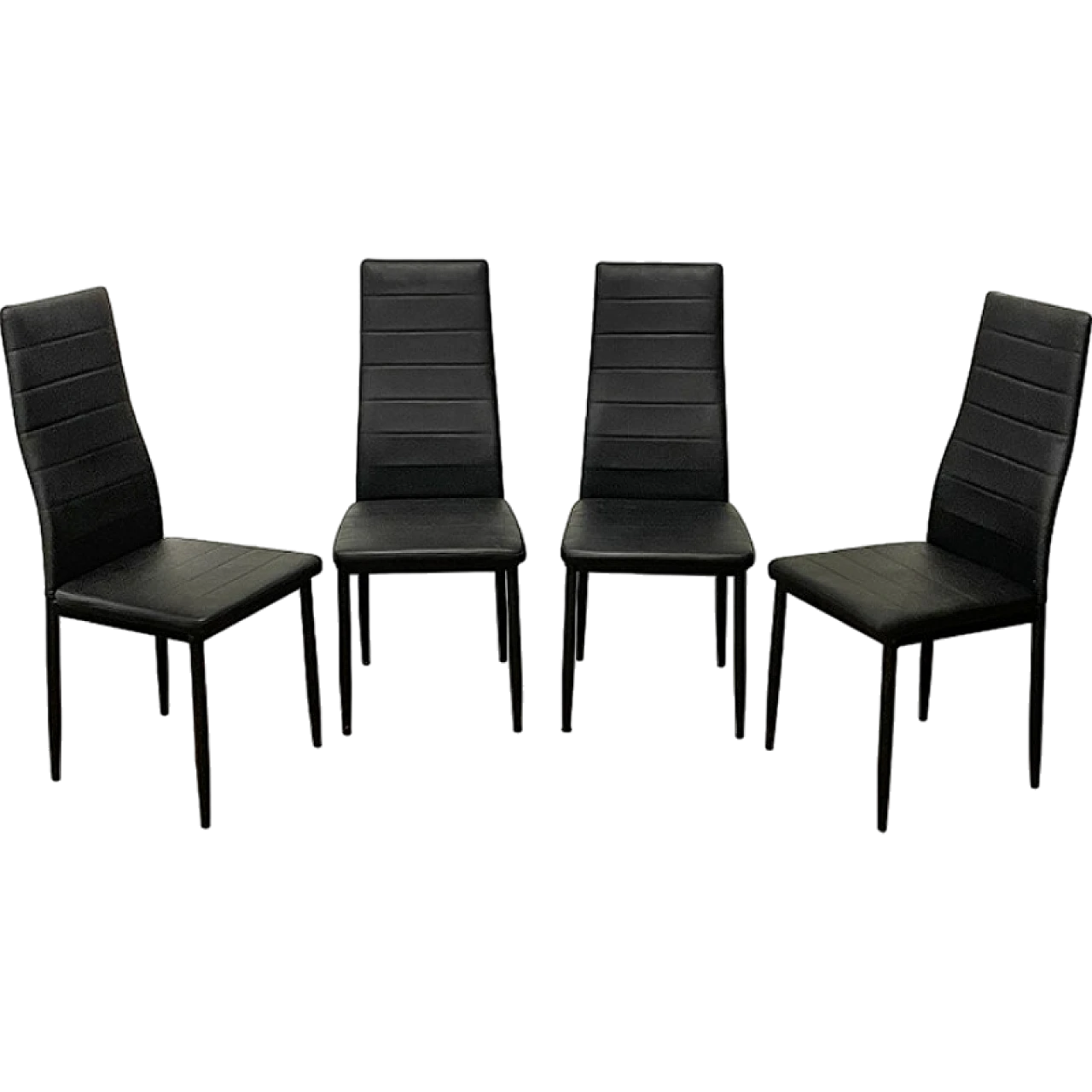 Black leather chairs 9