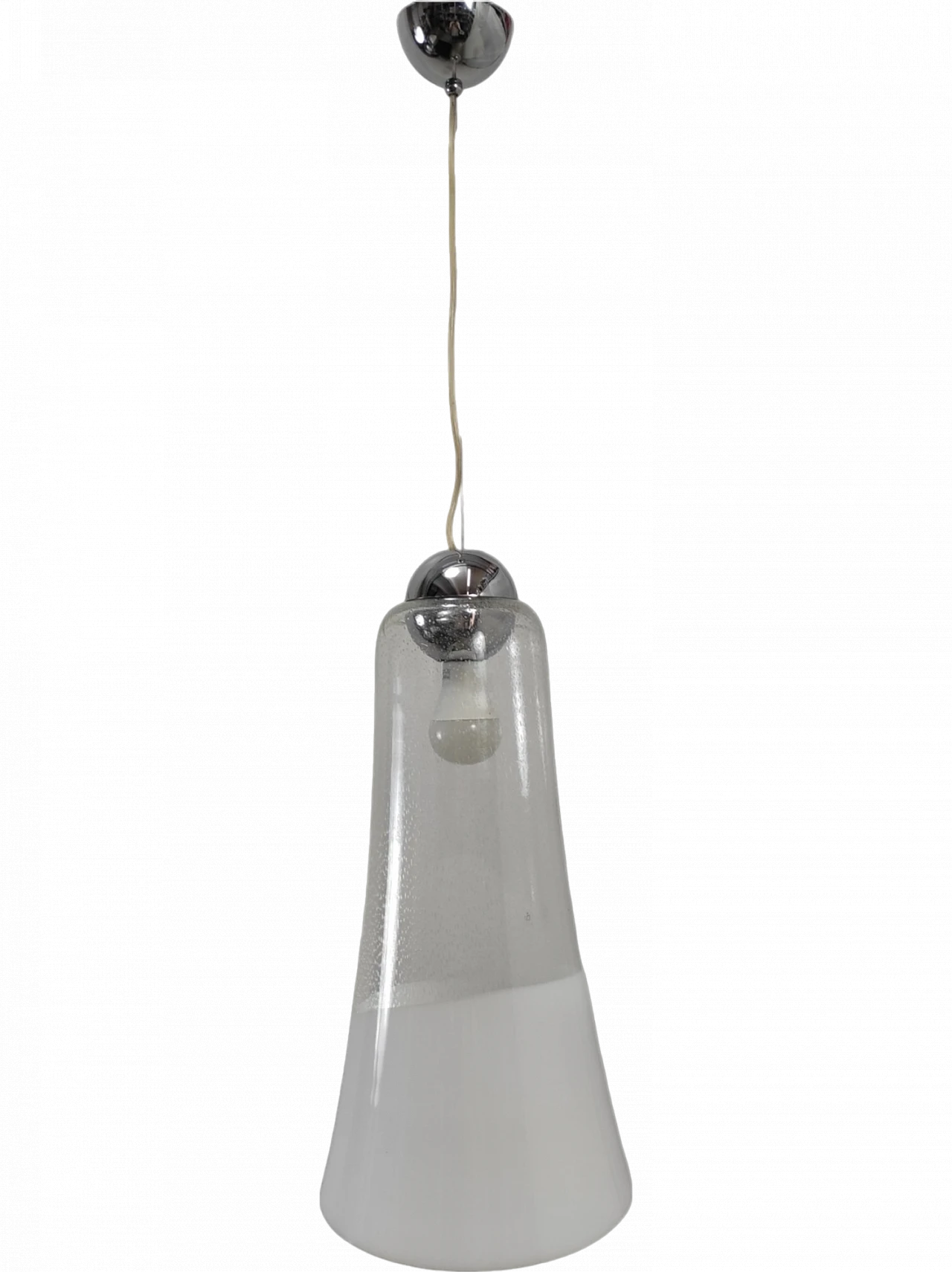 Murano glass pendant lamp from Mazzega, Italy, 1970s 10