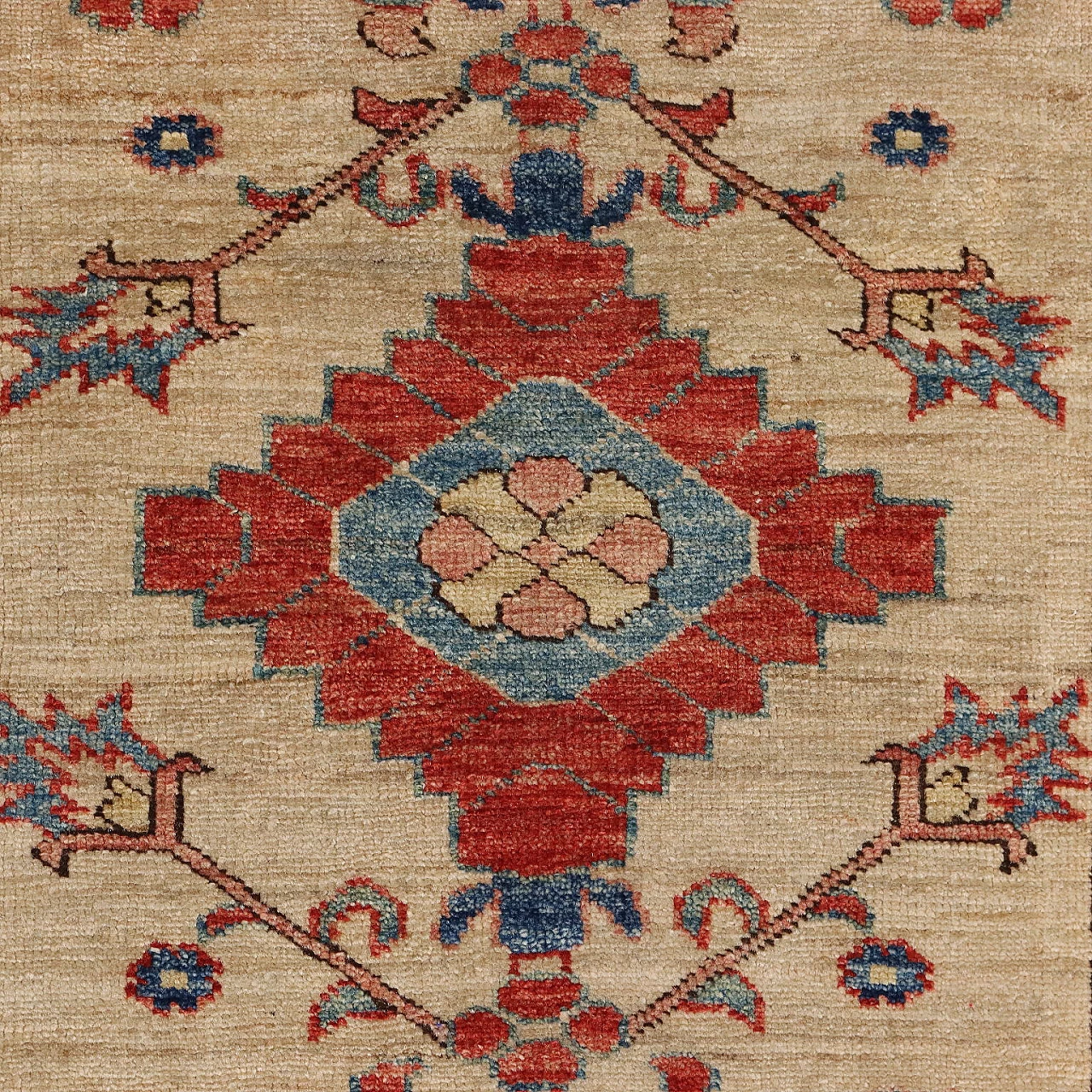 Antique Gasny Carpet Wool Heavy Knot Pakistan 89 x 32 In 4