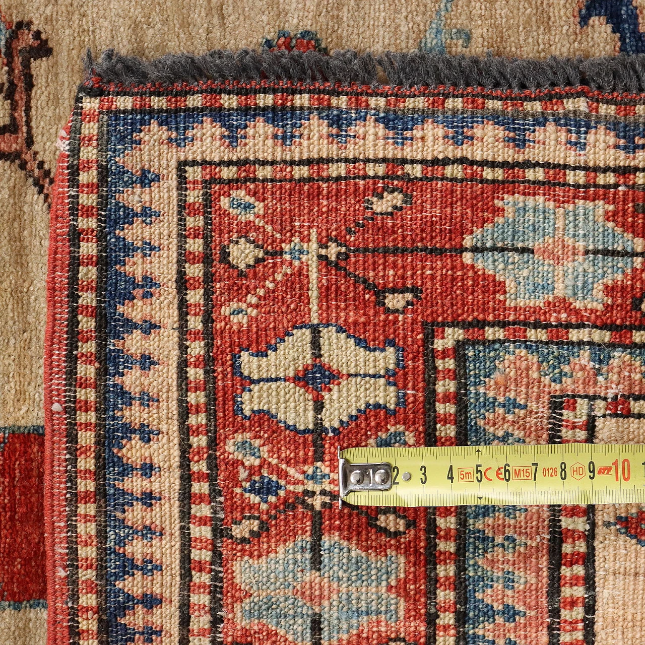 Antique Gasny Carpet Wool Heavy Knot Pakistan 89 x 32 In 6