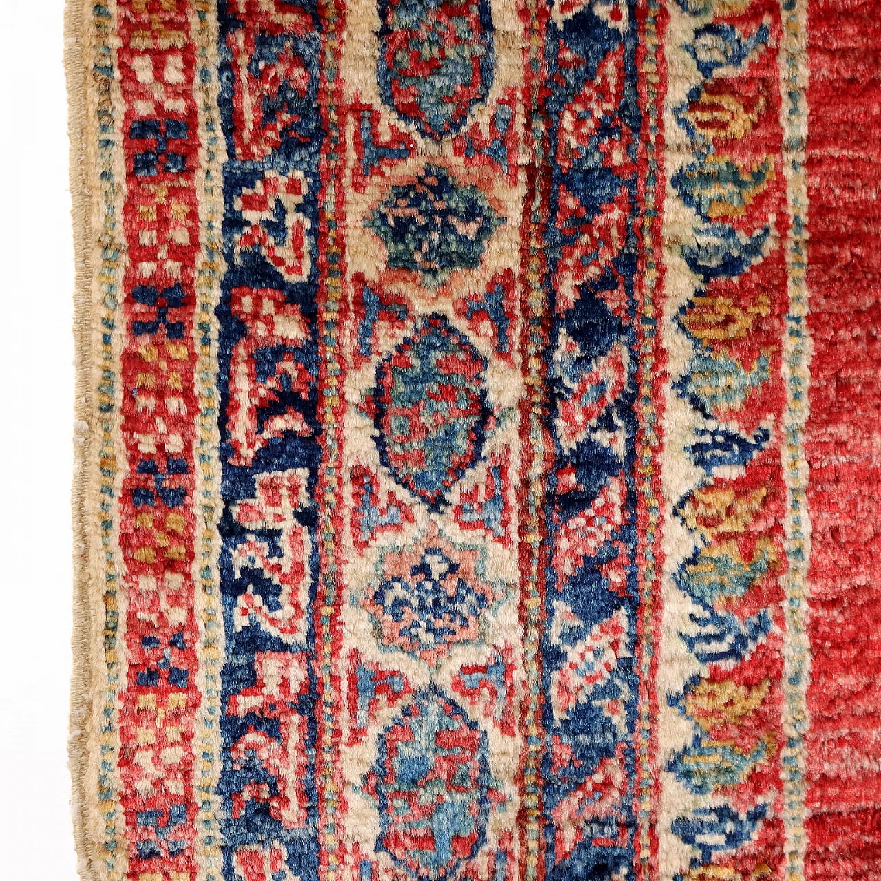 Antique Gasny Carpet Wool Heavy Knot Pakistan 106 x 27 In 5