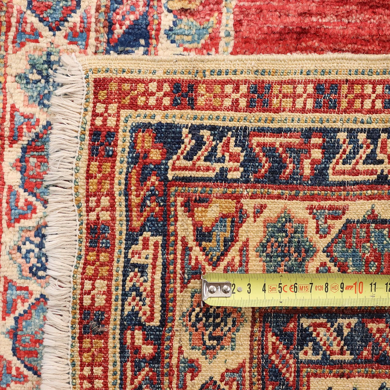 Antique Gasny Carpet Wool Heavy Knot Pakistan 106 x 27 In 6