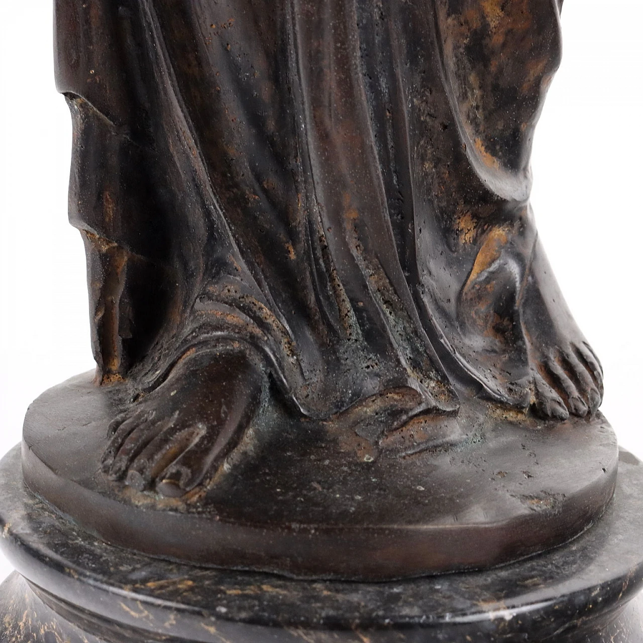 Antique Sculpture Bust of Allegory Bronze XX Century 6