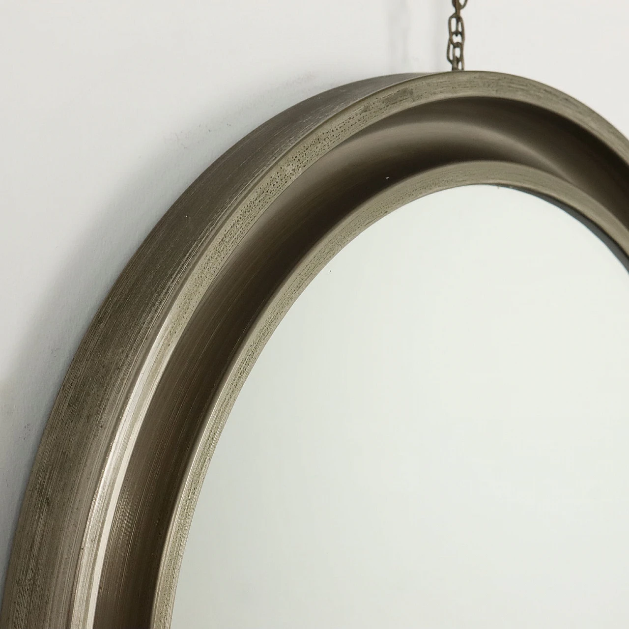 Vintage Mirror Anodized Alluminium Italy 1960s 3