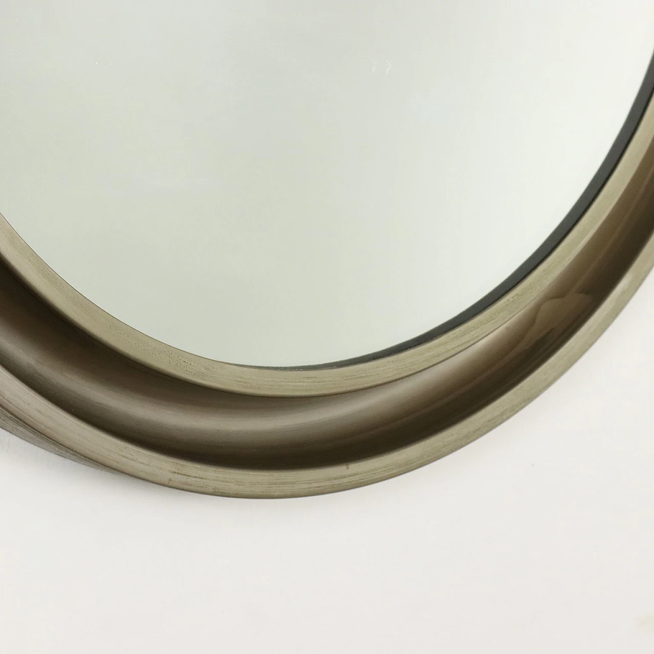 Vintage Mirror Anodized Alluminium Italy 1960s 5