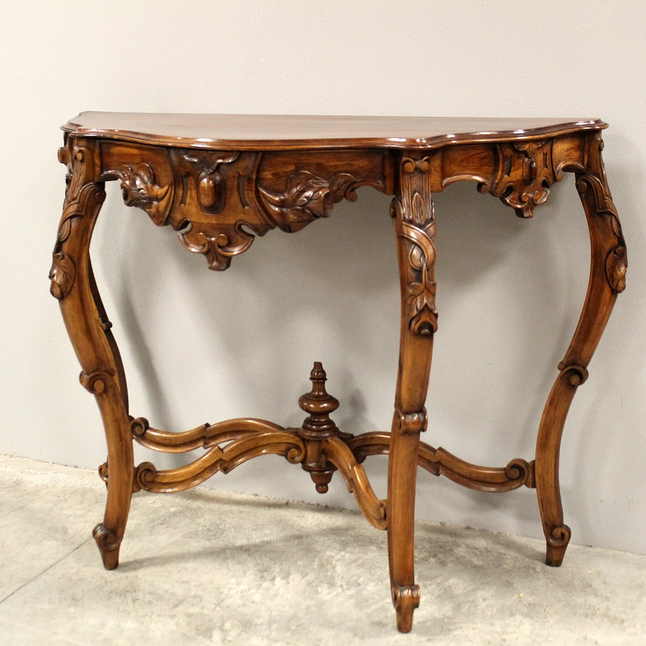 Louis Philippe console in Italian walnut, 19th century 3