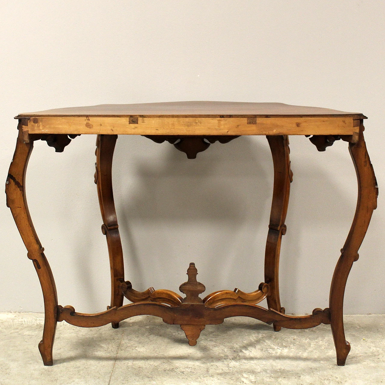 Louis Philippe console in Italian walnut, 19th century 12