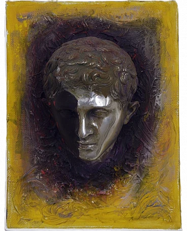 Silent Echo by Giuseppe Caiafa, aluminium and painting on canvas, 2000