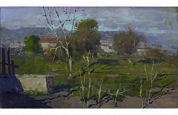 Campagna by Renato Criscuolo, oil on canvas, 2000s