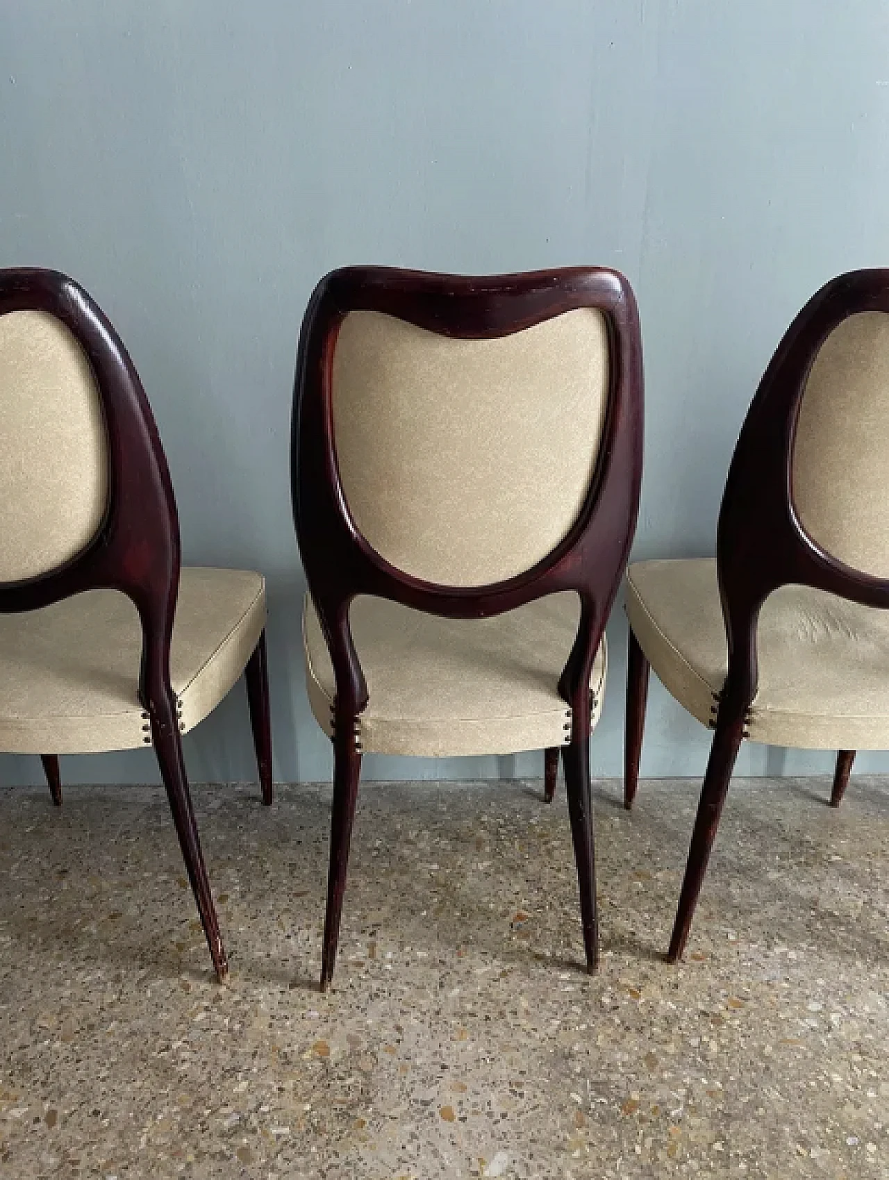 6 Dining chairs by F.lli Rigamonti, 1950s 4