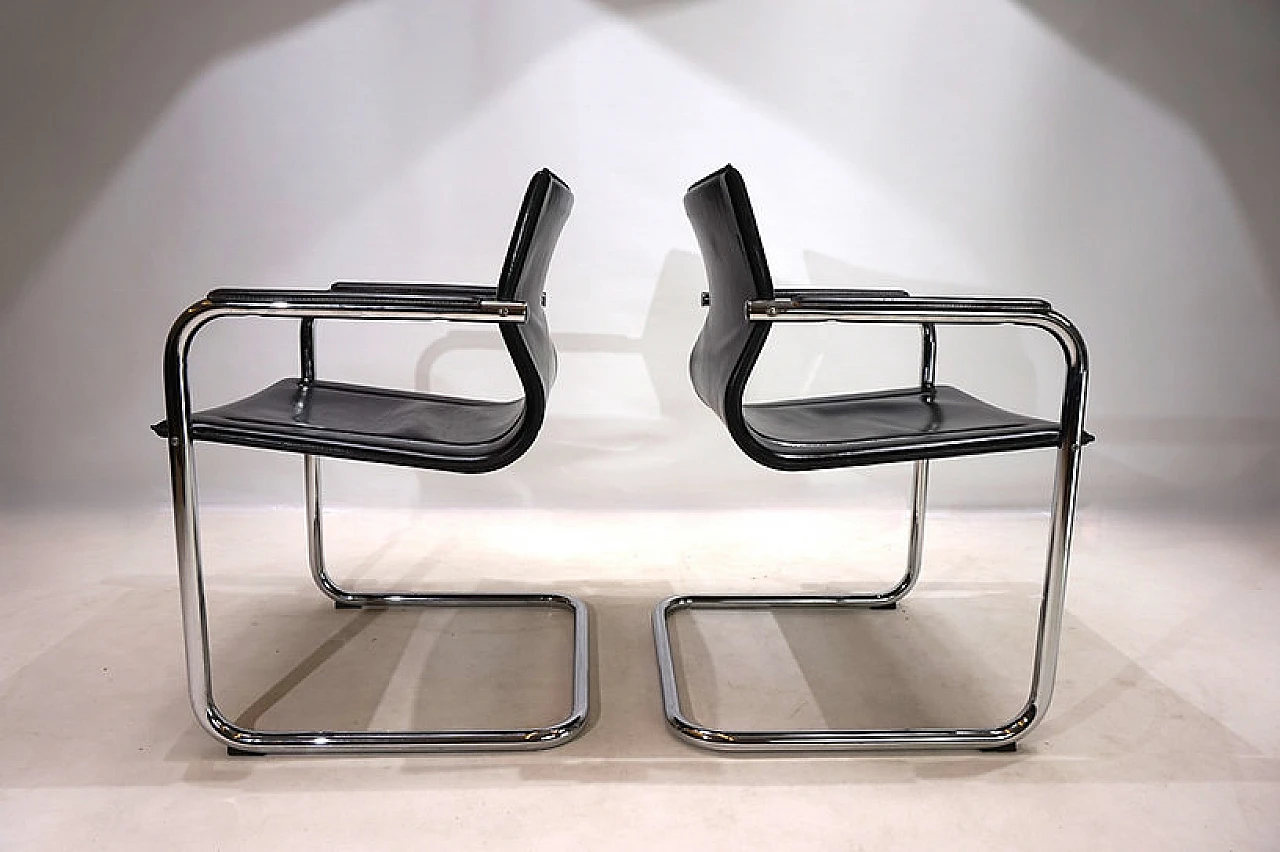 Pair of dining chairs by Matteo Grassi for Mart Stam, 1970s 1