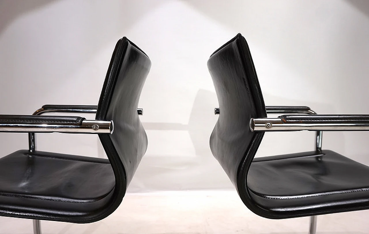 Pair of dining chairs by Matteo Grassi for Mart Stam, 1970s 7