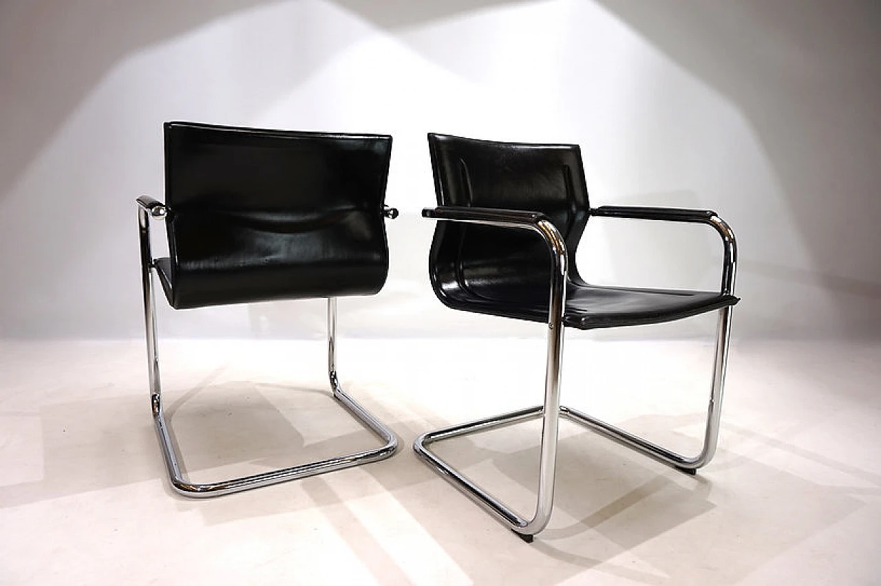 Pair of dining chairs by Matteo Grassi for Mart Stam, 1970s 10