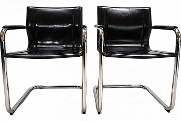 Pair of dining chairs by Matteo Grassi for Mart Stam, 1970s