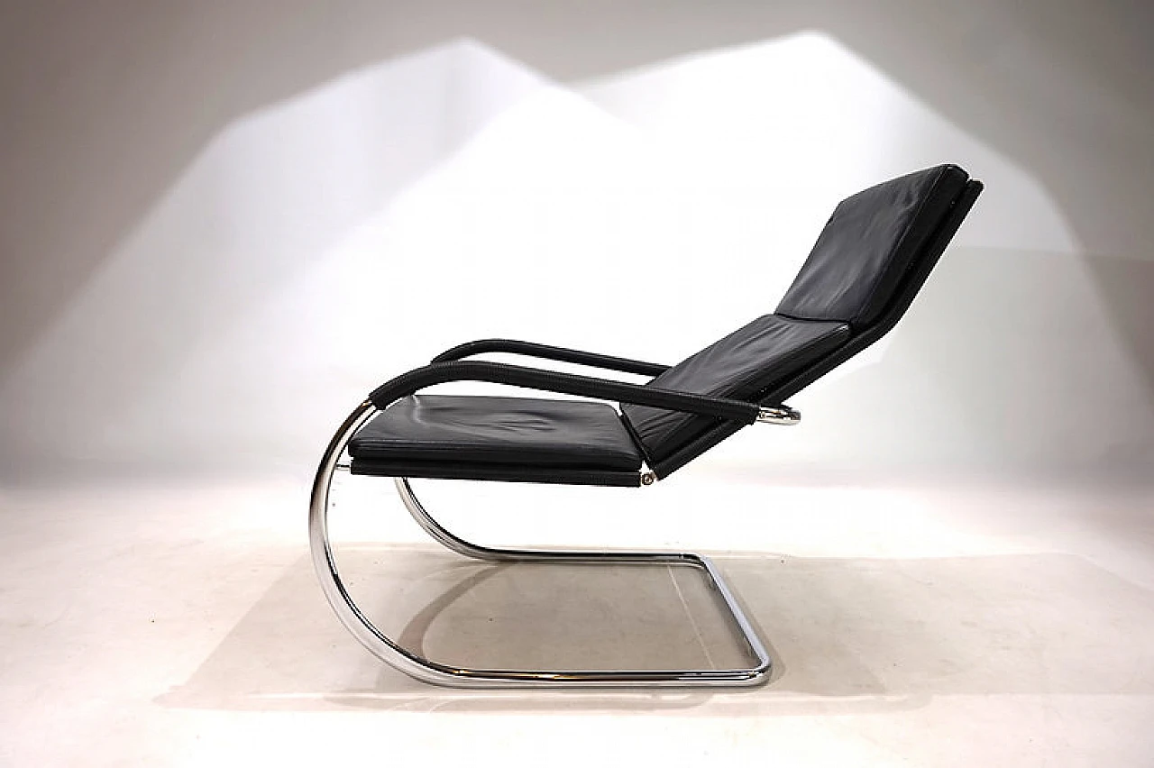 Tecta D35 Kinetic Bauhaus leather armchair by Anton Lorenz, 1920s 4